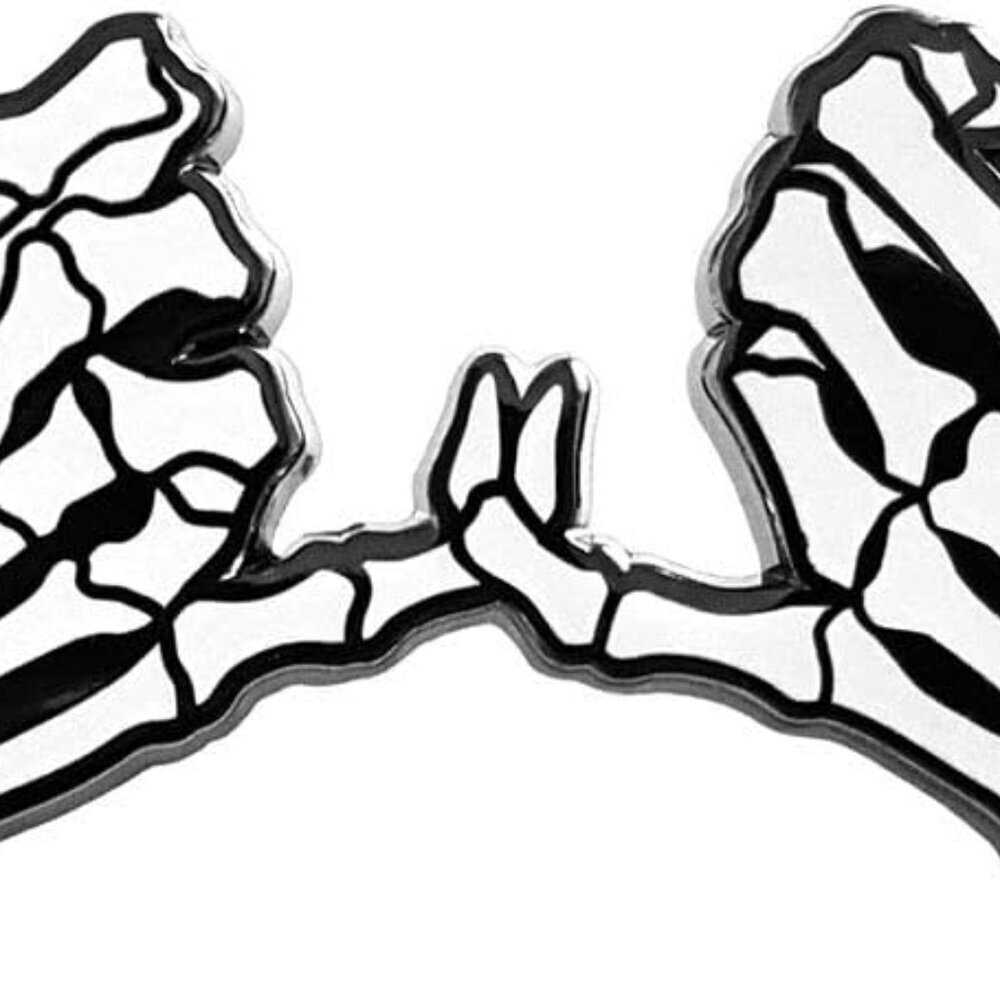 Skeleton Hands 'Pinky Swear' Enamel Lapel Pin